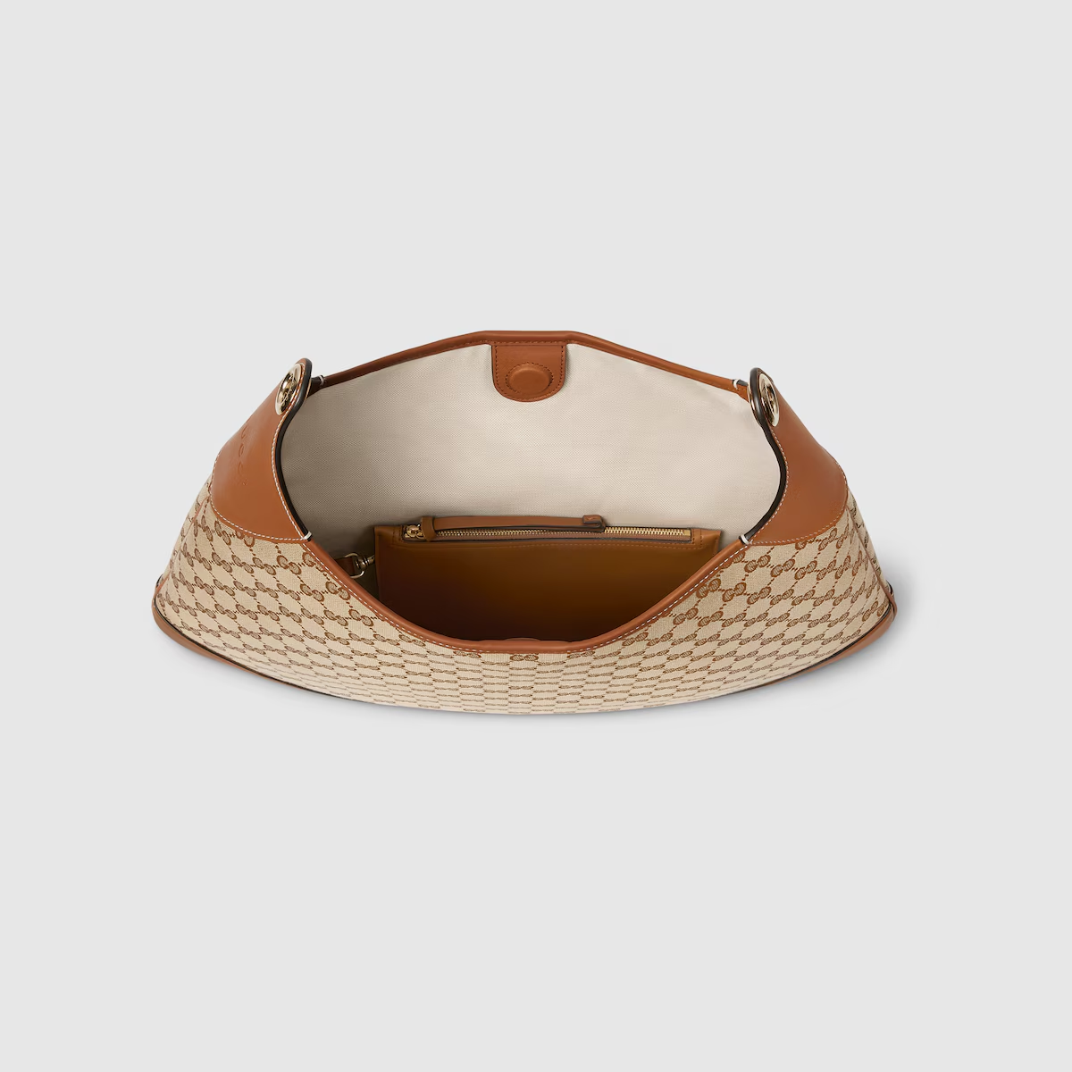 Gucci B Large Shoulder Bag Brown