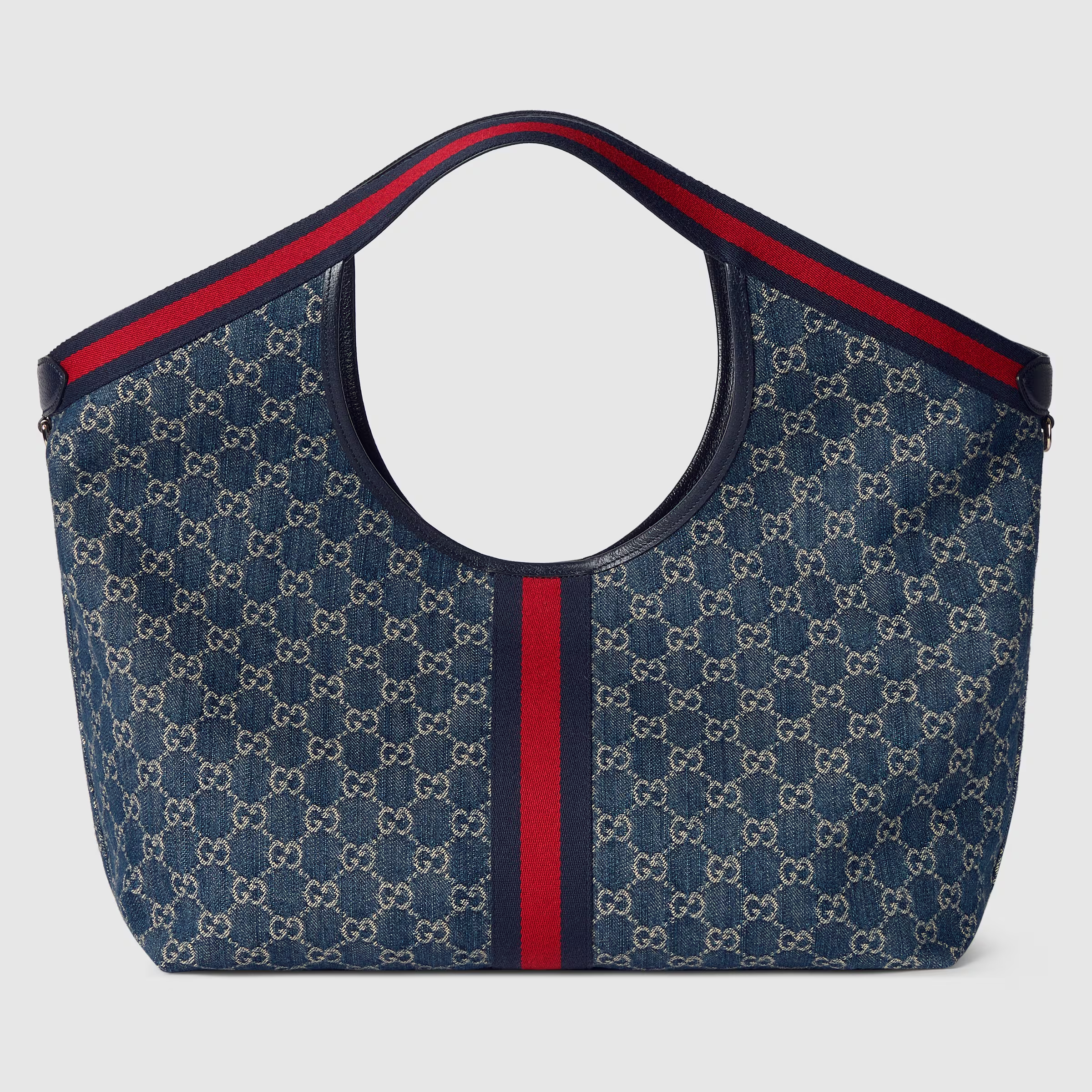 Gucci Giglio Large Tote Bag Blue