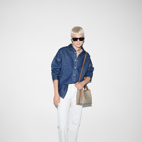 GG Emblem small bucket bag