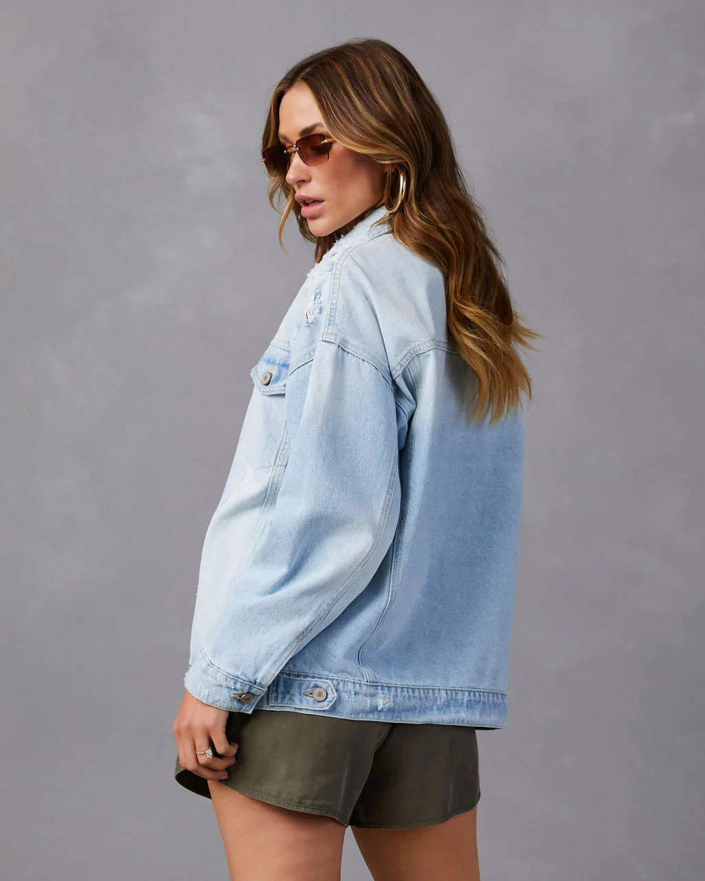 Sydell Distressed Denim Jacket