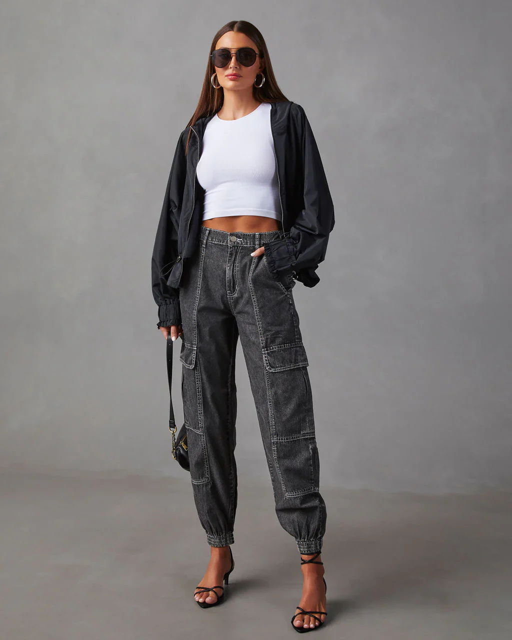 Racetrack Hooded Drawstring Jacket