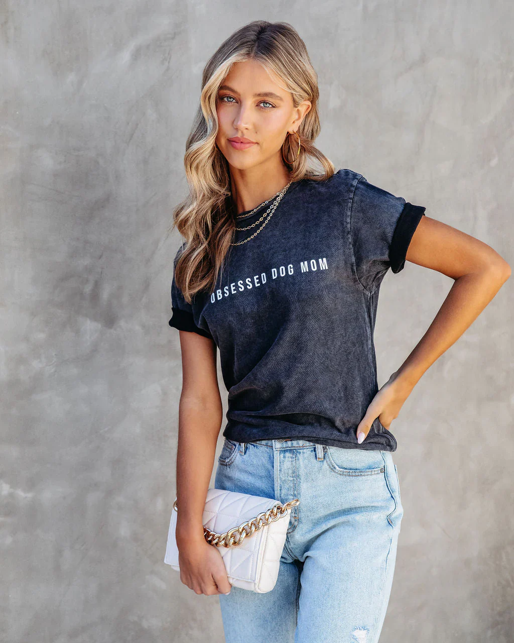 Obsessed Dog Mom Cotton Tee