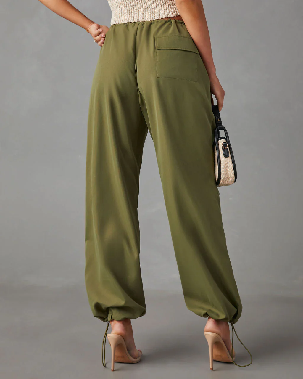 Cabotte Pocketed Parachute Pants