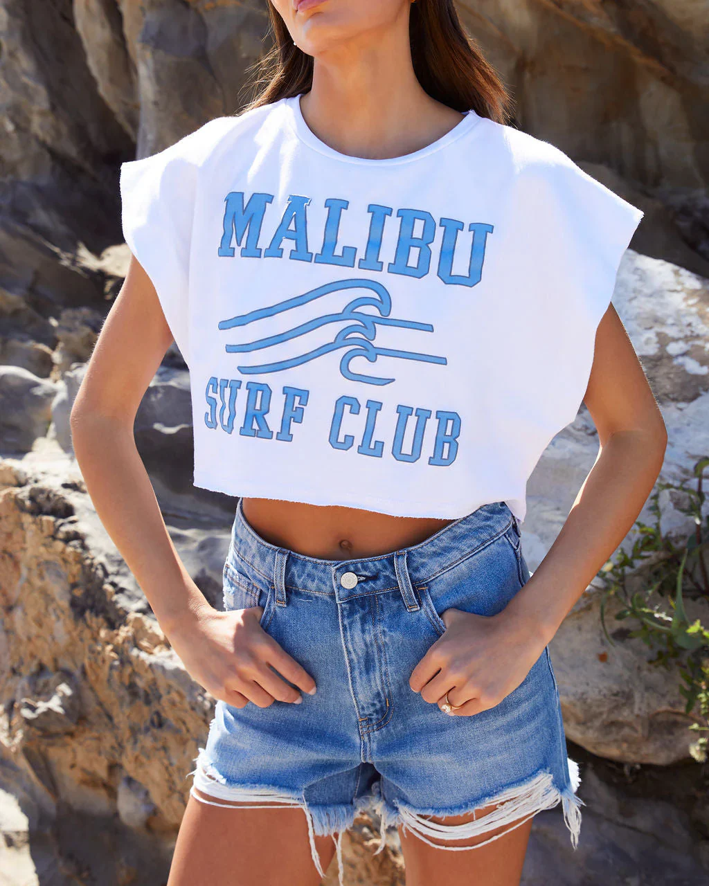 Malibu Surf Club Cotton Muscle Tee