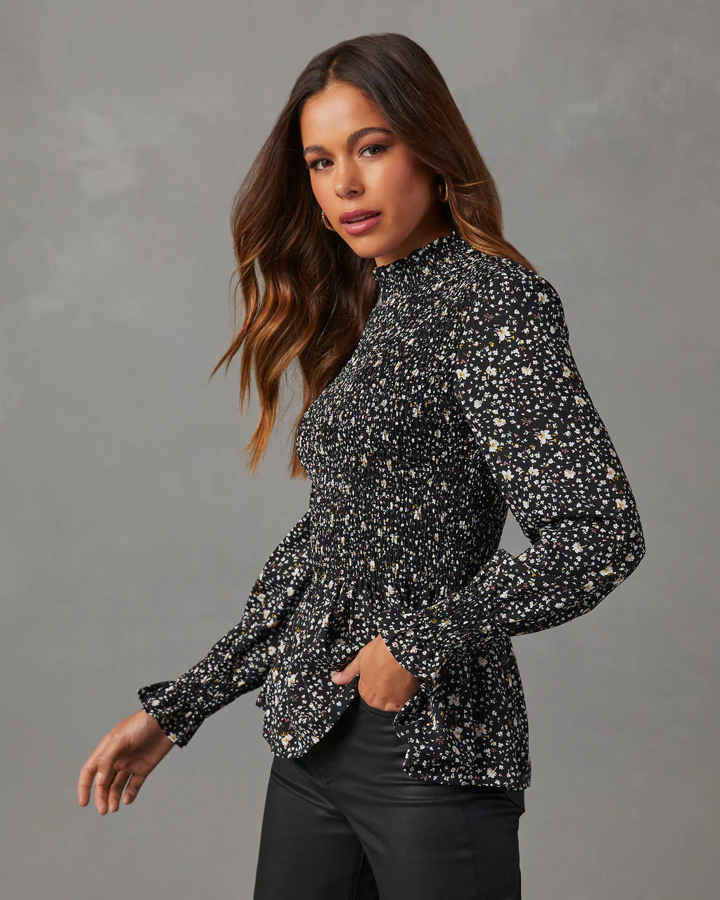 Fill The Void Floral Smocked Blouse