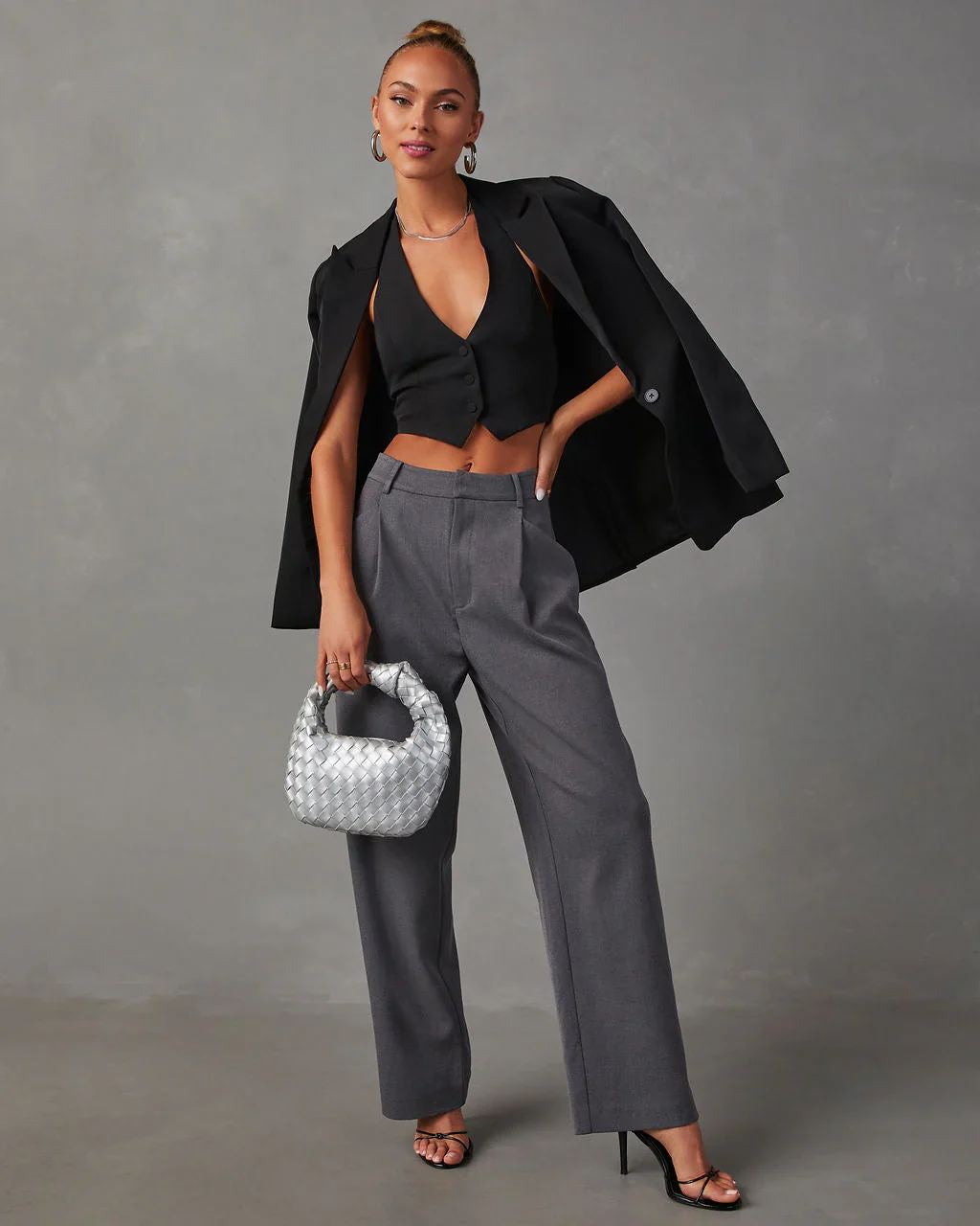 Just Play Along Button Front Halter Vest