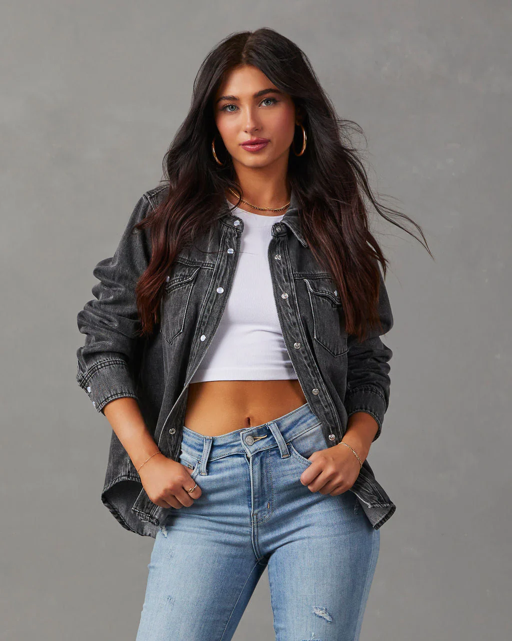 Irwin Button Down Top