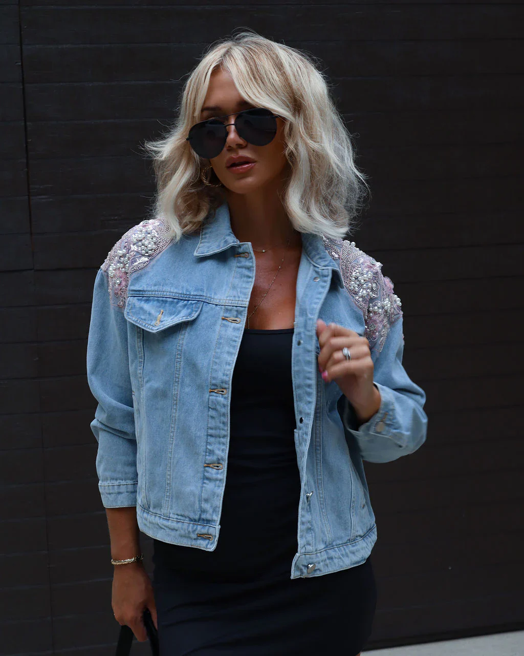 Stay Trendy Statement Denim Jacket