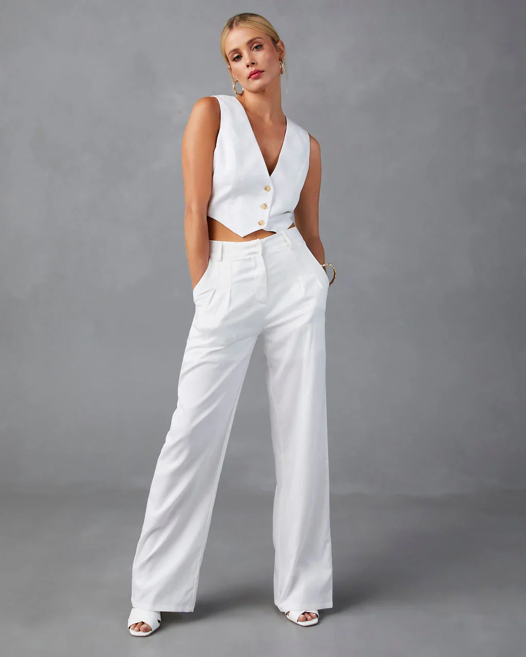 Right On Cue Pocketed Wide Leg Pants
