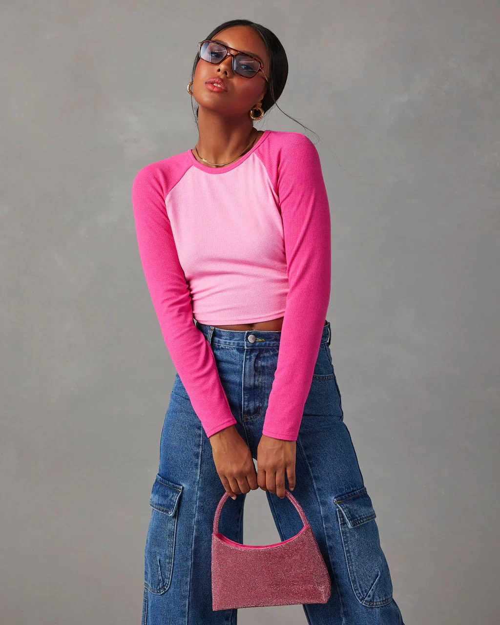 Martine Cropped Long Sleeve Top