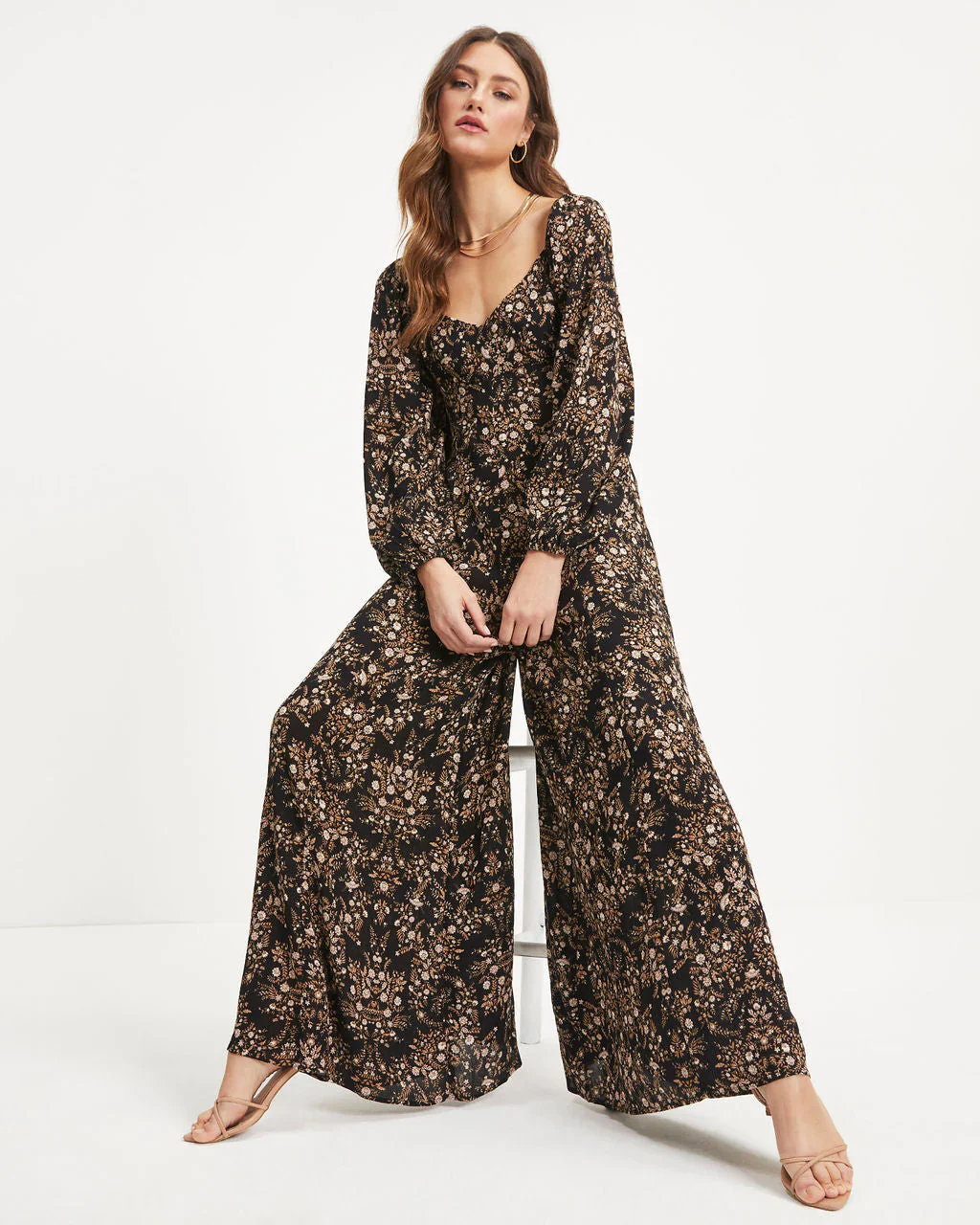 Ruthie Floral Tie Back Jumpsuit