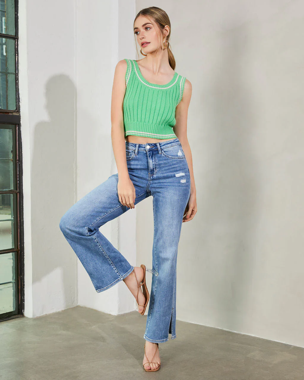 Tinashe Sweater Knit Crop Tank