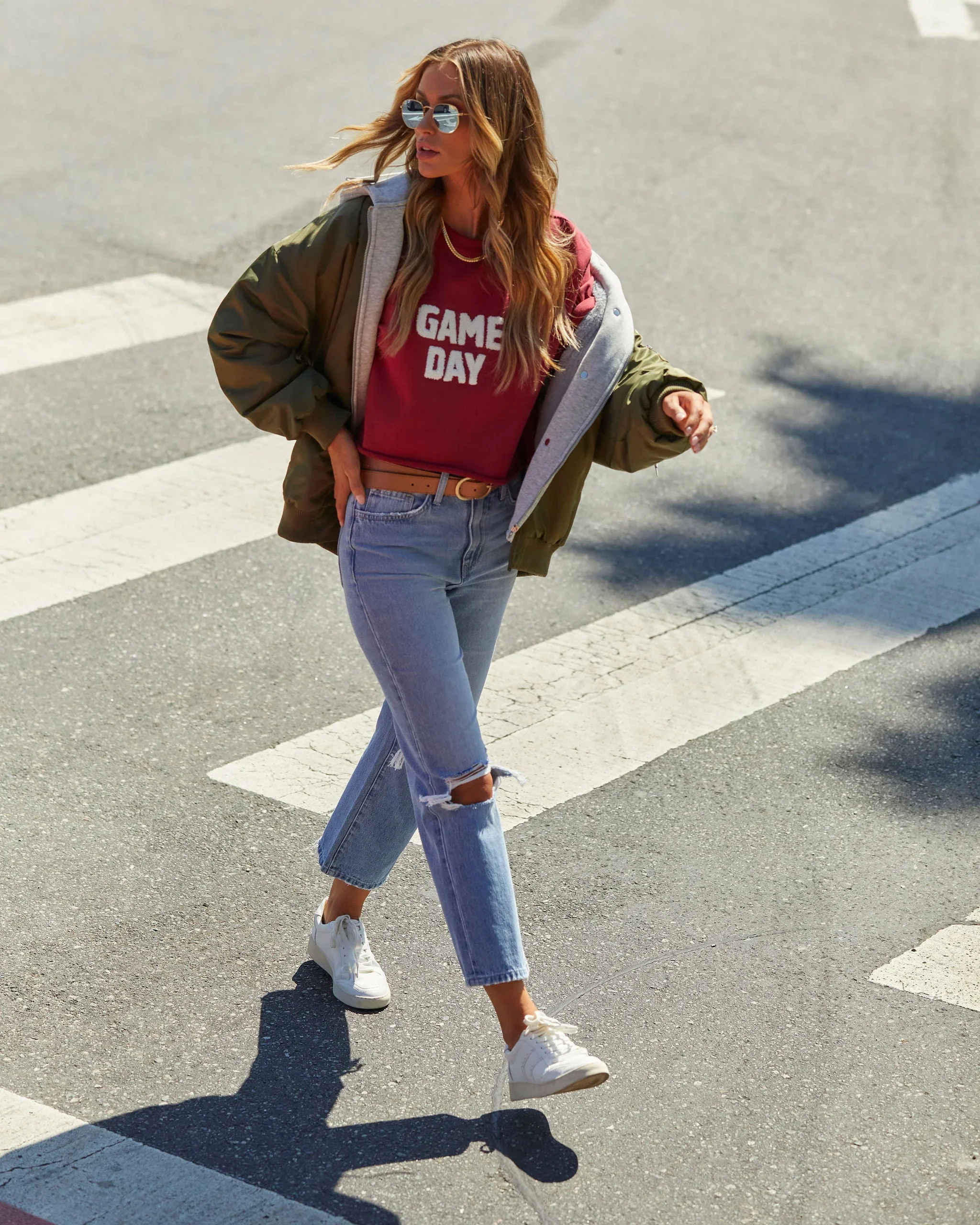 Game Day Cropped Graphic Tee