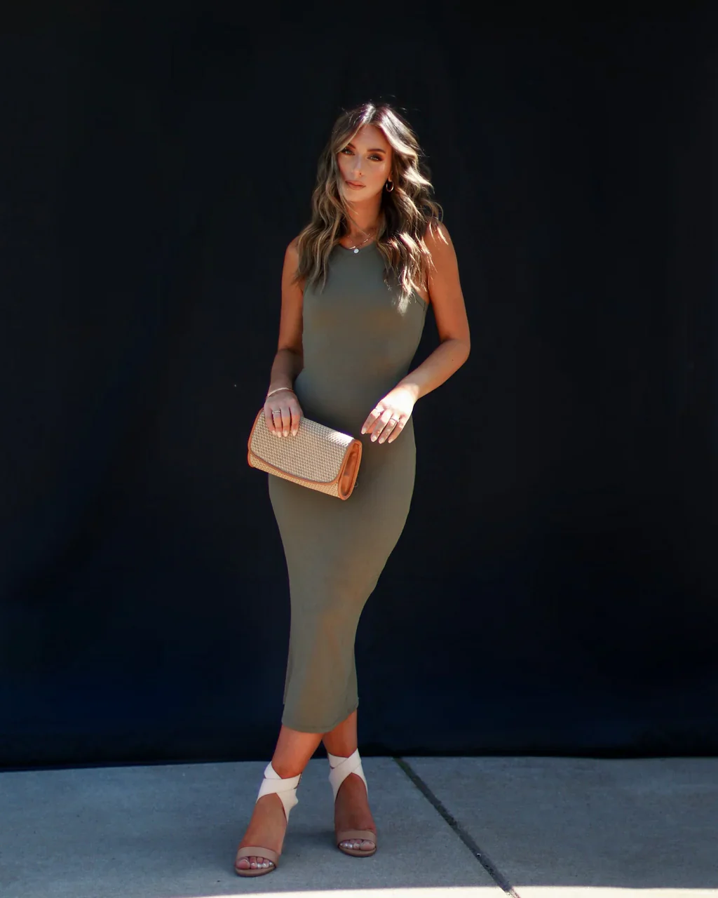 Porto Knit Midi Dress