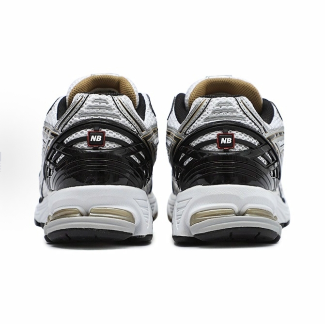 New Balance NB 1906R Trend Retro 100 mesh fabric faux leather low top running shoes for men and women in silver