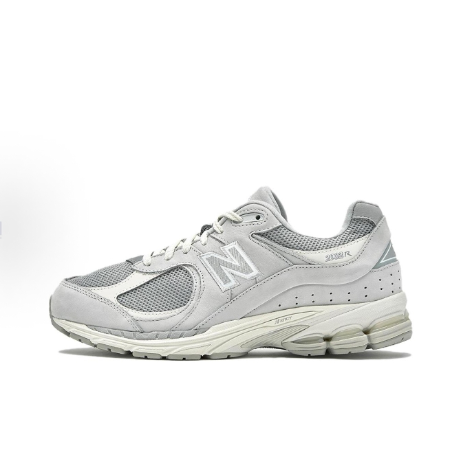 New Balance NB 2002R Comfortable All-match leather non-slip wear Low top casual running shoes for men and women Light grey >