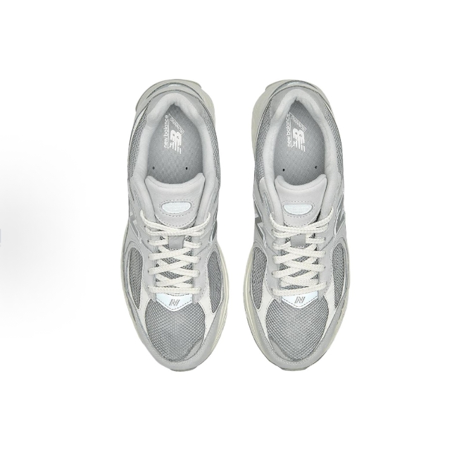 New Balance NB 2002R Comfortable All-match leather non-slip wear Low top casual running shoes for men and women Light grey >