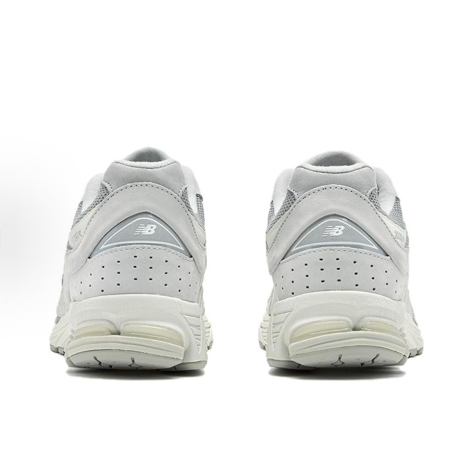 New Balance NB 2002R Comfortable All-match leather non-slip wear Low top casual running shoes for men and women Light grey >