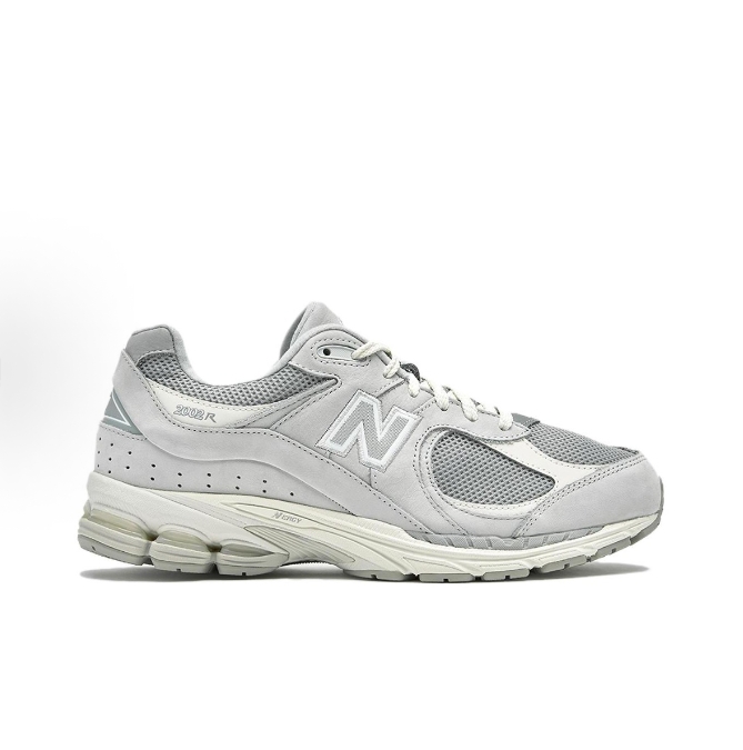 New Balance NB 2002R Comfortable All-match leather non-slip wear Low top casual running shoes for men and women Light grey >