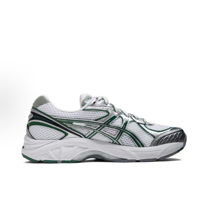 Asics GT-2160 Y2K Millenial retro all-match trend Comfortable fabric Synthetic leather Low top running shoes Men's and women's Silver Green