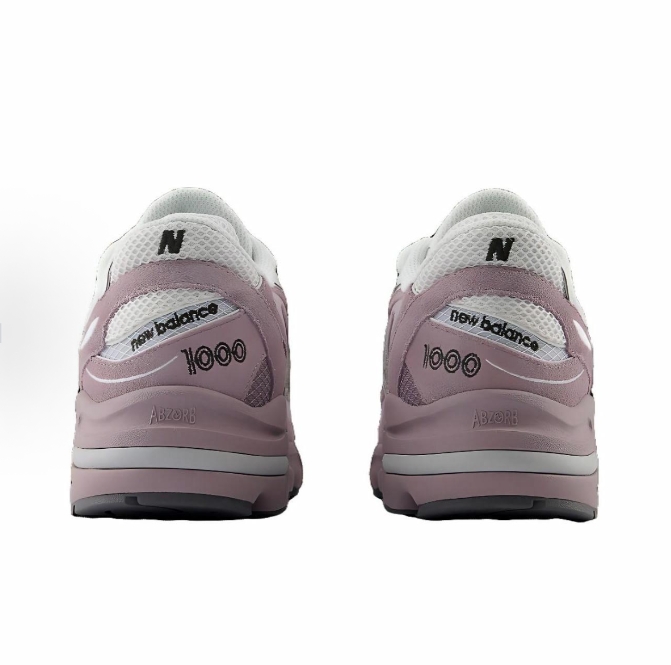 New Balance NB 1000 Soft and comfortable non-slip wear low top casual running shoes for men and women white purple