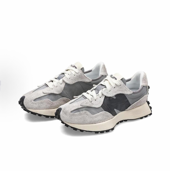 New Balance NB 327 Couples Retro stylish comfortable Low Top running shoes for men and women in gray and black