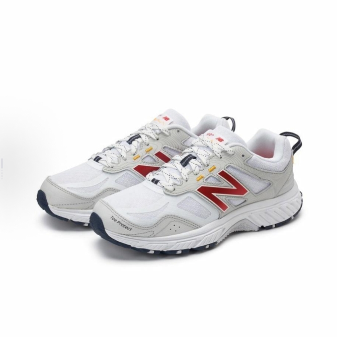 New Balance NB 510 White Red Retro All-in-one anti-slip wear Breathable lightweight Mid-top running shoes for men and women alike beige white d Width