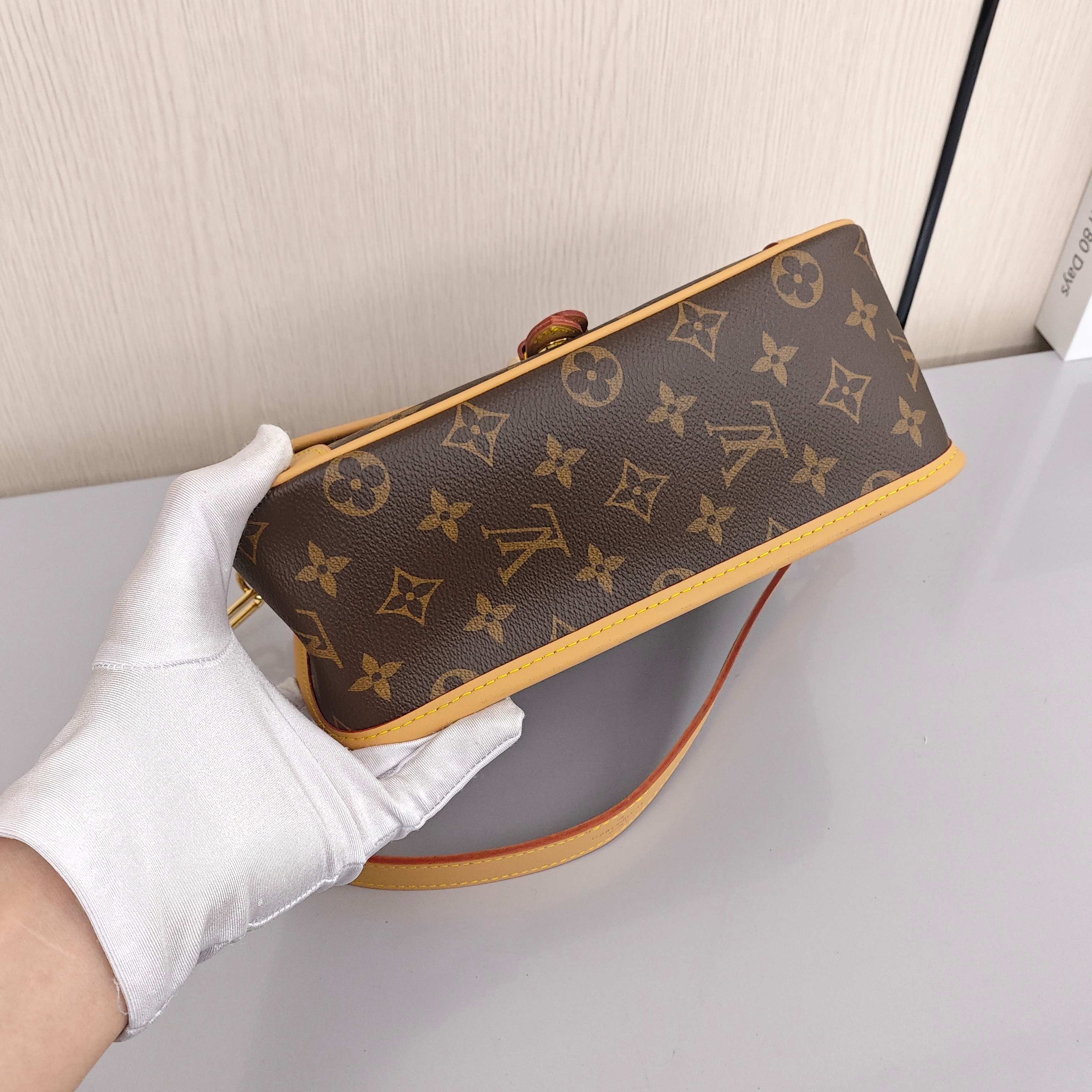 LOUIS VUITTON Diane PM Small - sized Women's Handbag/Shoulder/Crossbody Bag with Monogram Canvas, Brown