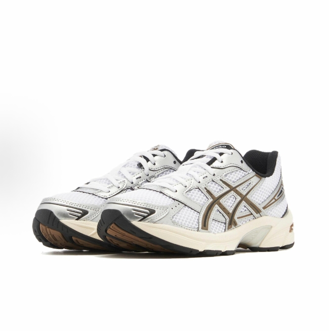 Asics Gel-1130 Retro all-in-one comfort everyday low-top running shoes Men  or  woman white brown