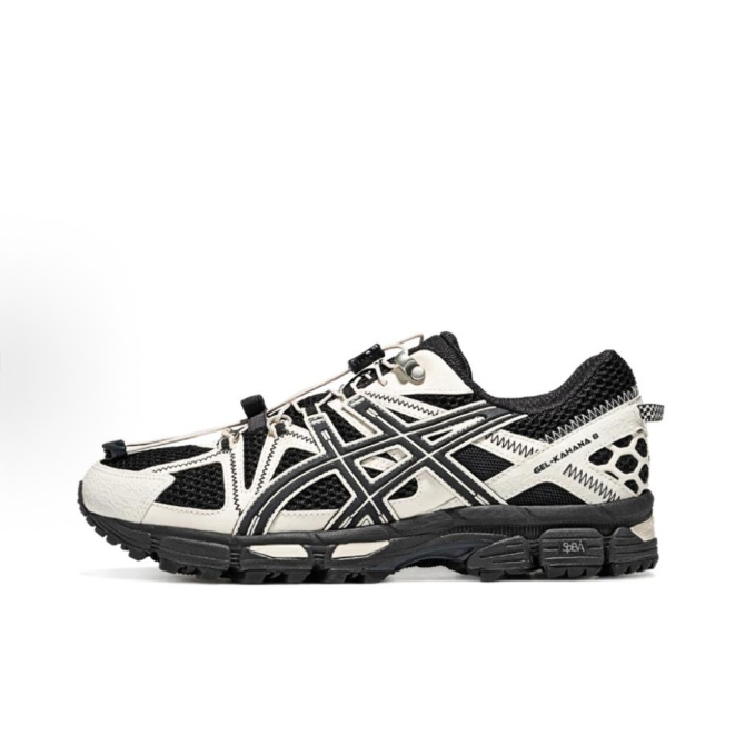 Asics Gel-Kahana 8 FL Outdoor Comfort Low-top casual off-road Urban Commuter running shoes Men or woman Black and white