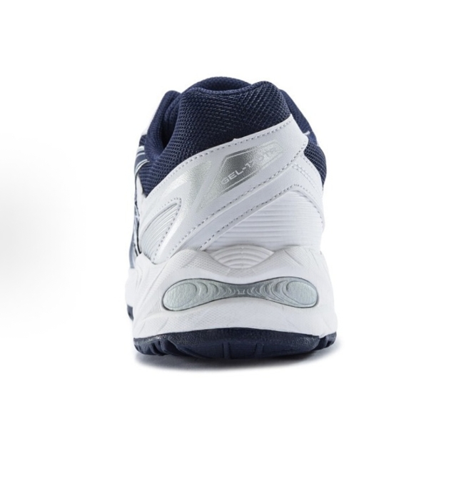 Asics Gel-170TR Comfortable fabric synthetic leather low top running shoes for men and women white dark blue