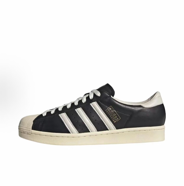 adidas originals SUPERSTAR Vintage comfortable all-match anti-slip wear-resistant low-top board shoes men and women the same black and white