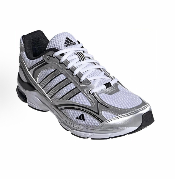 adidas SPIRITAIN 2.0 Comfortable all-match PU fabric synthetic leather lightweight low-top running shoes for men and women white silver