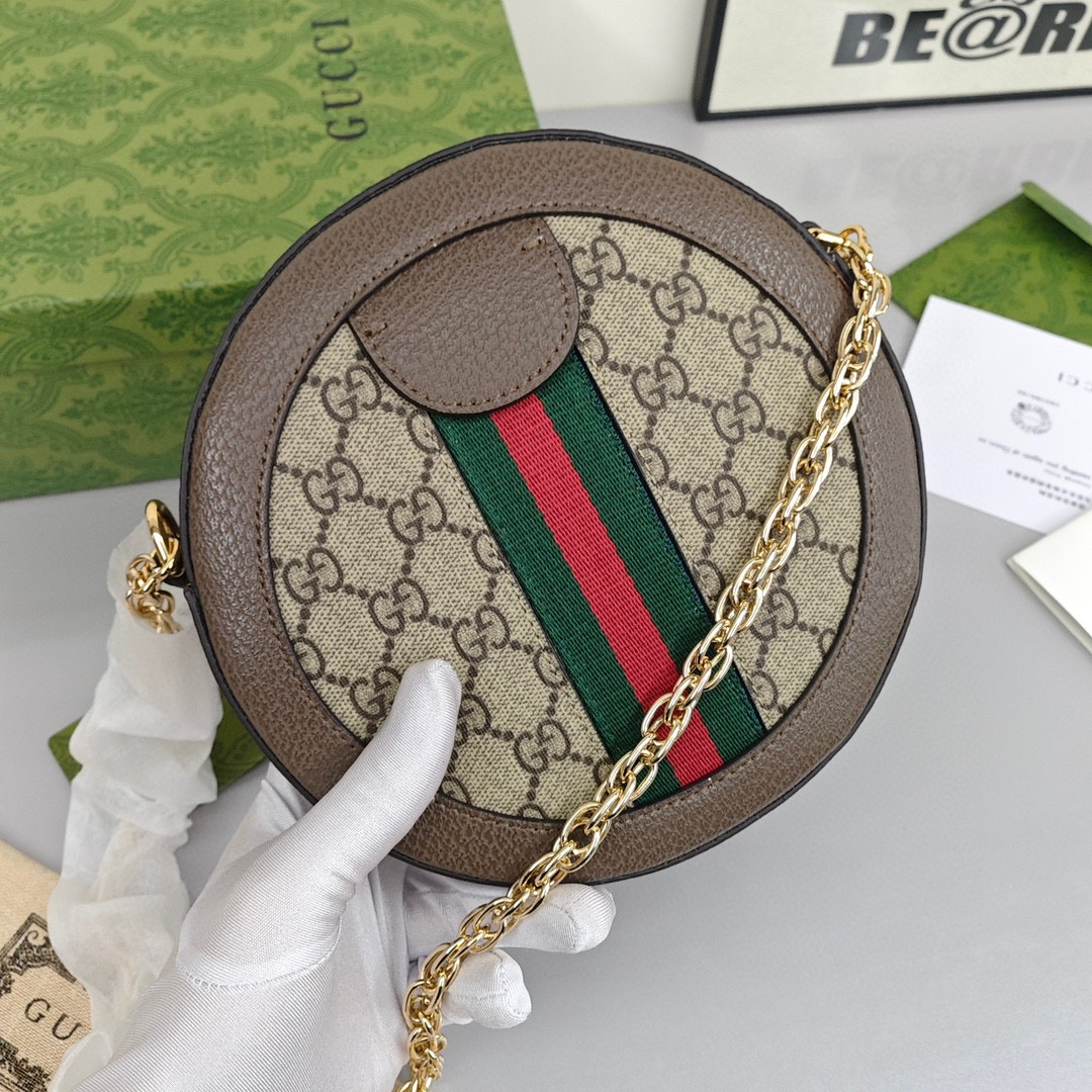 GUCCI Ophidia GG Supreme Canvas Wristlet / Coin Purse, Women's Style, Ebony Color