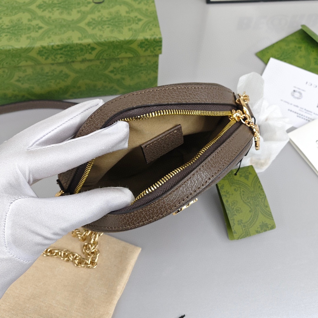 GUCCI Ophidia GG Supreme Canvas Wristlet / Coin Purse, Women's Style, Ebony Color