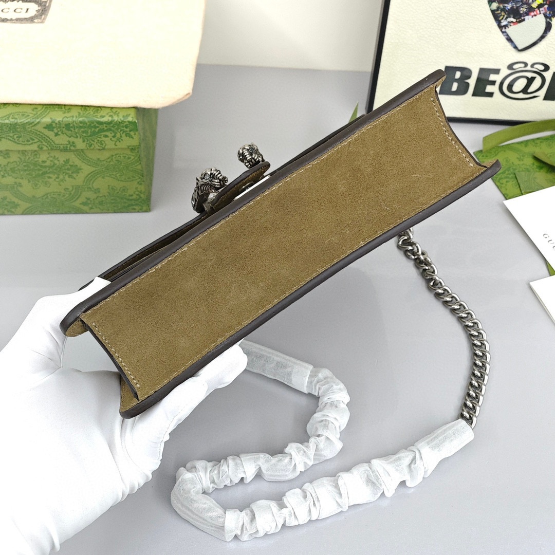 GUCCI Dionysus Monogram Full Print Canvas Flap Bag, Crossbody Bag, Women's Style