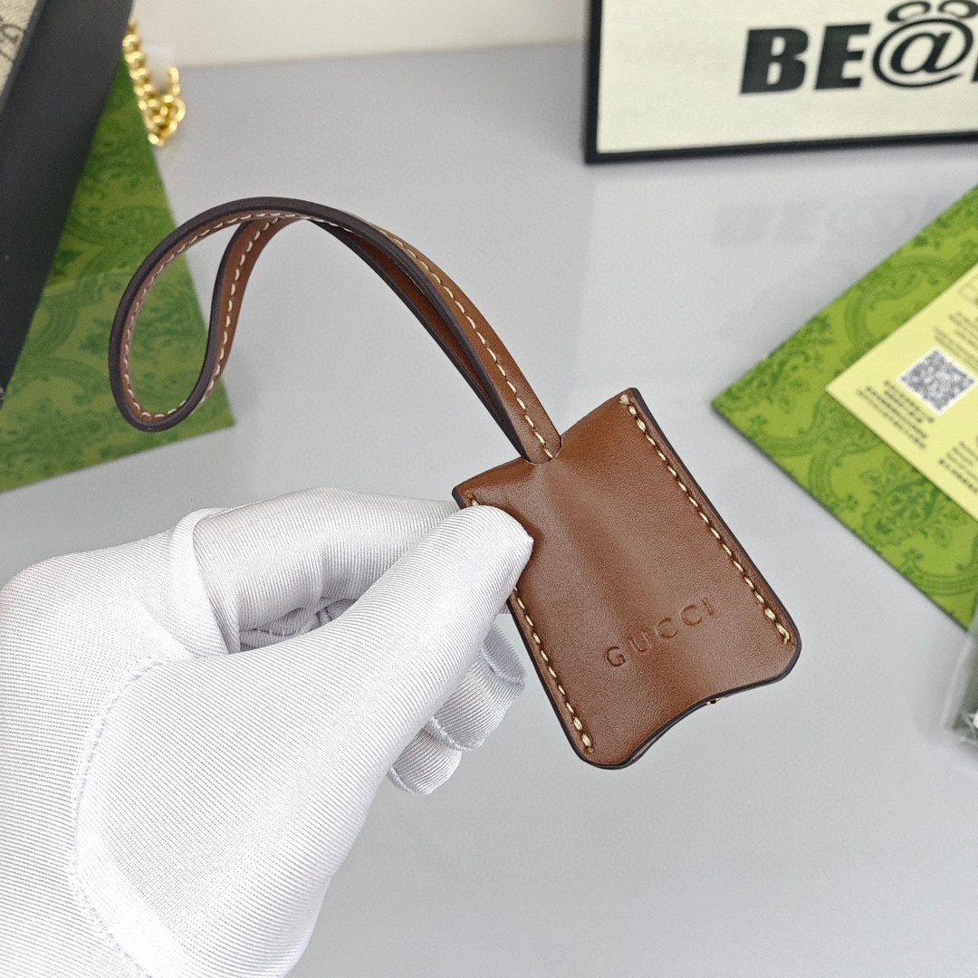 GUCCI Padlock Moonlight Treasure Box Collection Canvas - and - Leather - Trimmed Canvas Bag with Lock Closure, Small Size, Women's Style, Ebony/Black