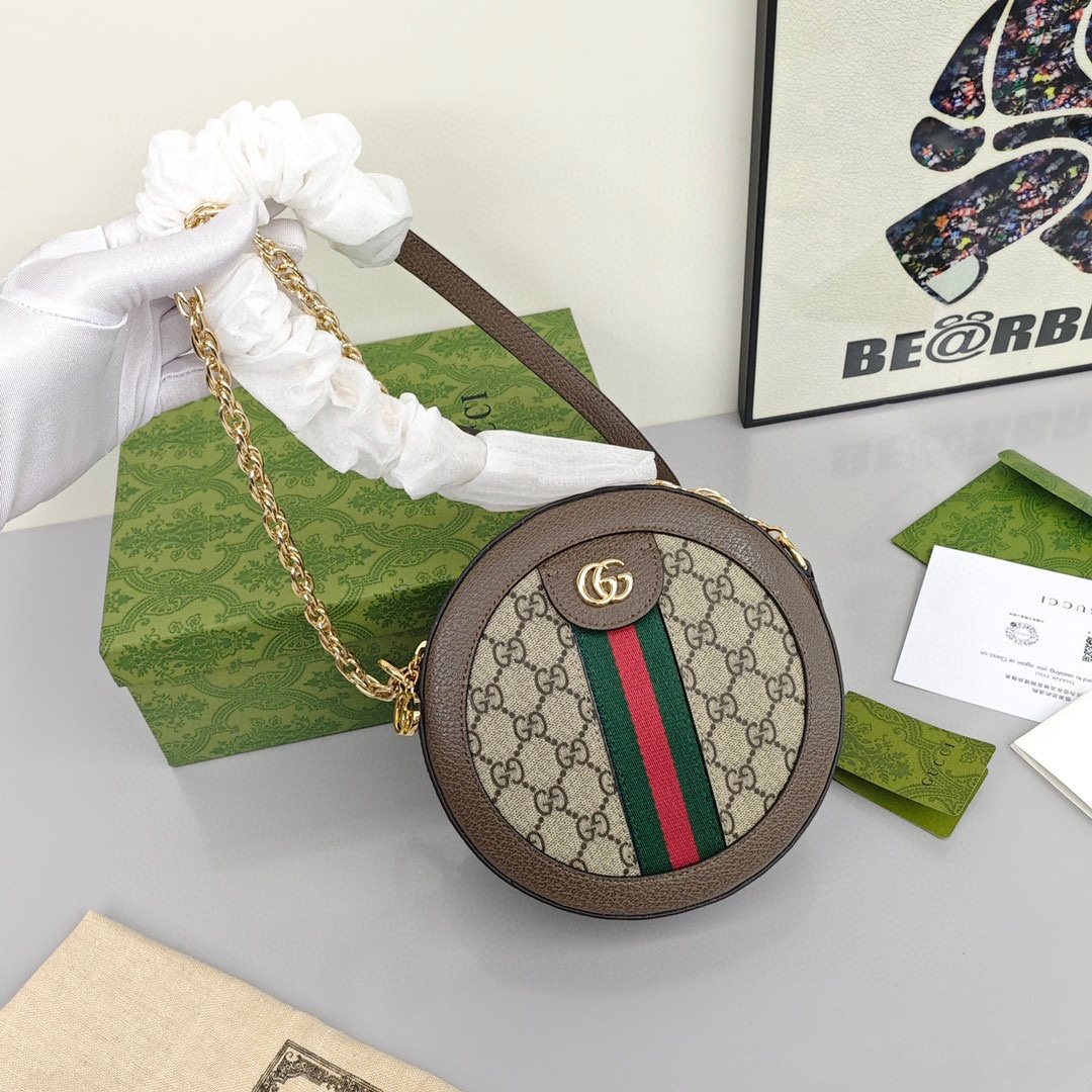 GUCCI Ophidia GG Supreme Canvas Wristlet / Coin Purse, Women's Style, Ebony Color