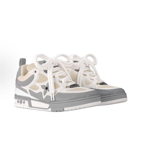 LOUIS VUITTON Skate Round toe Lace-up low-top Skate shoes for men and woman in grey
