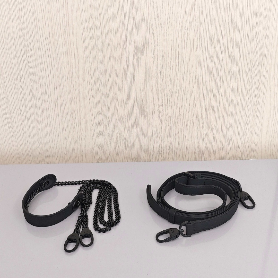 DIOR Lady Dior Matte Three - Compartment Cowhide Bag, Lady Dior Bag, Shoulder, Cross - body and Handheld Bag, Mini Size, Women's Style, Satin Black