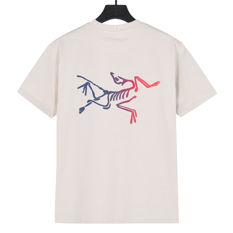 ARCTERYX 2025 Best-selling Short-sleeved T-shirt with Color Gradient Bird Prints on Both the Front and the Back