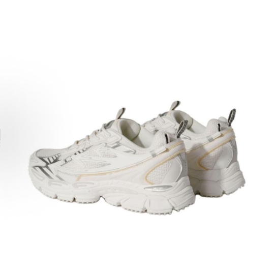 OFF-WHITE Be Right Back Round-toe lace-up low-top casual shoes for men, off-white