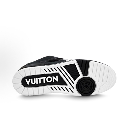 LOUIS VUITTON Skate leather lace-up low-top fashionable skate shoes for men and woman in black