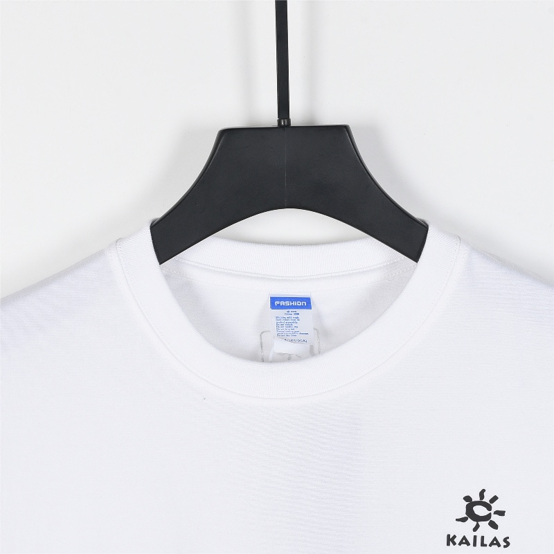 KAILAS - Couple's Short - sleeved T - shirt made of Double - yarn Pure Cotton.