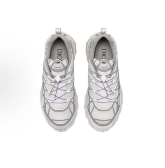 DIOR B31 mesh fabric Wicker pattern Lace-up Round toe Low top sports and Casual shoes for men and woman, white