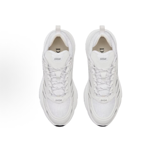 DIOR B44 Blade Round-toe lace-up running shoes for men and woman in white
