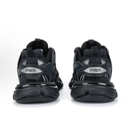 Balenciaga Track 1.0 embossed logo Black Warrior Running Sports Casual Low-top Dad Shoes for man and women Black