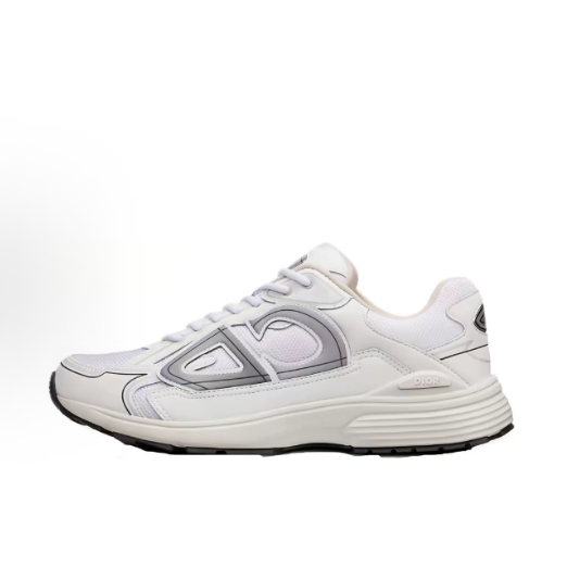 DIOR B30 CD shoes, mesh fabric, simple, comfortable, shock-absorbing, anti-slip, wear-resistant, low-top casual shoes for men and woman, white