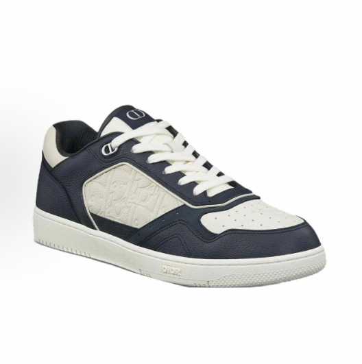 DIOR B27 Cowhide round-toe lace-up Sneakers for men and woman in blue