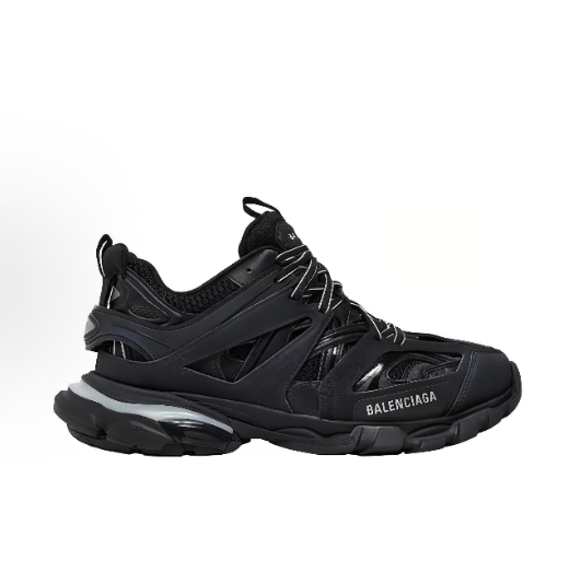 Balenciaga Track 1.0 track led trainers Stylish, retro, anti-slip, lightweight, low-top Dad shoes for Man and woman in black